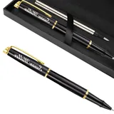 ABIsedrin Personalisierter Gelschreiber Mit Namen,Personalisiert Kugelschreiber Mit Gravur Geschenk für Jahrestag,0.7mm