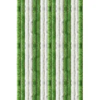 Arsvita Flauschvorhang, 140x220 Unistreifen grün - weiß