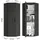 mokebo Eckschrank 64 x 180 x 34 cm Schwarz