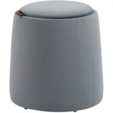 Homcom Sitzhocker 2-in-1 Kunststoff 44 x 47,5 x 44 cm Grau