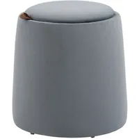 Homcom Sitzhocker 2-in-1 Kunststoff 44 x 47,5 x 44 cm Grau