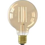 Calex Filament LED Glühbirne E27, G95 Vintage Lichtquelle Globe Gold, Dimmbares warmweißes Licht