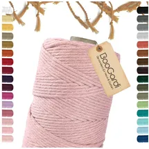 BooGardi Makramee Garn Lachs 3 mm 200 m 2 St.