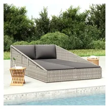 vidaXL Gartenbett 200 x 139 x 58 cm Grau