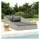 vidaXL Gartenbett 200 x 139 x 58 cm Grau