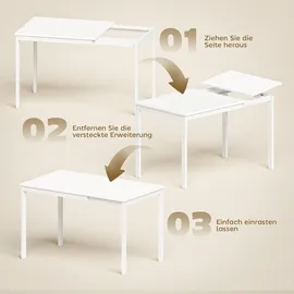 Homcom Esstisch 70 x 74 x 120 cm weiß