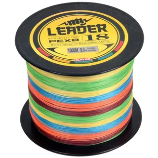 L SERVER Angelschnur Geflochten 1000m 8-Fach Geflochtene Angelschnur PE Bissfeste Angelschnur Ködern Angelschnur, Bunt, 1.5 (0.20mm/12.8kg)