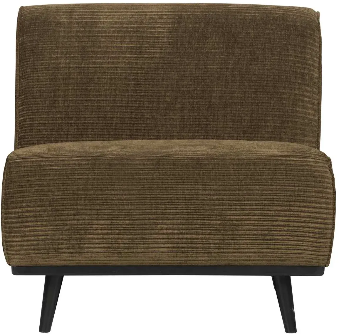 Modulsofa Statement aus Jacquard-Stoff, modern gepolstert, Braun, komfortabel für 1 Person