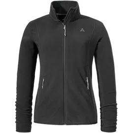 Schöffel Fleece Jk Style Ash WMS, leichte Fleecejacke aus wärmendem Tecnopile, schnelltrocknende Outdoorjacke mit 2-Wege-Stretch, black, 40