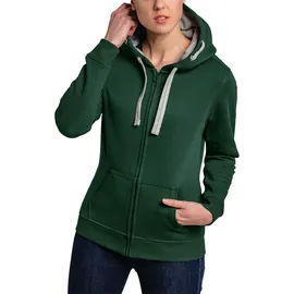 HRM Damen Jacket F Hoodie, Bottle-Green, L EU - L