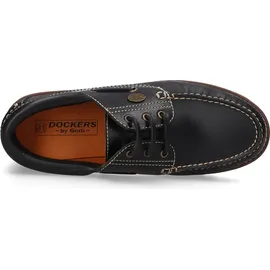 Dockers by Gerli Herren Bootsschuhe, Männer Bootsschuhe,Mokassins,Sommerschuhe,Boat-Shoes,sportlich,Segelschuhe,docksider,schwarz,41 EU - 41