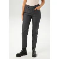 Aniston SELECTED Straight-Jeans in anthra-meliert | Gr.: 36