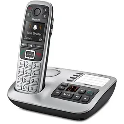 Gigaset E560A Telefon DECT-Telefon Anrufer-Identifikation Schwarz, Silber