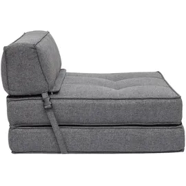 miliboo 1-Sitzer-Schlafsessel in grauem Stoff KATY