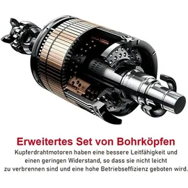 XIIW Rohrreinigungsmaschine 500W für Ø30-100mm Rohrleitungen