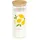 Zeller Vorratsglas Lemon 9 x 22,5 cm 1-tlg. transparent/hellbraun