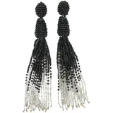 COLLEZIONE ALESSANDRO Ohrclips Alisha Damen, Gr.: Glas, schwarz | onesize