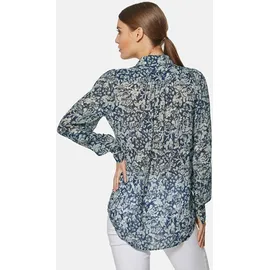 Madeleine Hemdbluse mit Unikat-Print Blau 48