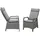 bellavista - Home & Garden® Dallas Hochlehner 57 x 64 x 109 cm grau 2 St.