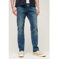 Superdry für Herren. M7010887A Blaue Jeans mit gerader Passform im Vintage-Look (29/34), Lässig, Baumwolle, Denim, Bio-Baumwolle, Nachhaltig