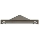 Herzbach Design iX PVD Eckablage 21.821000.1.40 Black Steel, für Duschutensilien, Wandmontage, 216mm