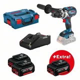 Bosch Professional GSR 18V-110 C Akku-Bohrschrauber inkl. 3 x Akkus 5.0Ah + L-Boxx 0615990L8F