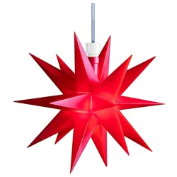 roter Mini LED-Stern Decotrend Sterntaler 12 cm Batterie für Innen
