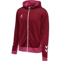hummel LEAD Zip Polyester Hoodie biking red S