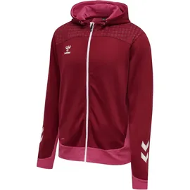 hummel LEAD Zip Polyester Hoodie biking red S
