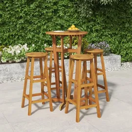 vidaXL Gartenbar-Set 5-tlg. Braun
