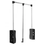 MS Beschläge Kleiderlift 645-910mm Schwarz