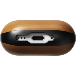 Nomad Nomad, Airpods 4 Hülle Modern Leather stoßfest, Hellbraun | Braun