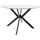 MCA Furniture Esstisch »UBATE Vierfußtisch«, (1 St.), Keramik, Metall, weiß marmoriert, dining table, 4-6 Personen weiß