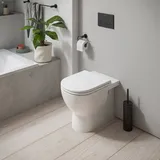 Duravit D-Code Stand-WC mit WC-Sitz Weiß Hochglanz