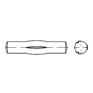 Industrial Quality Supplies DIN 1475 Knebelkerbstift, ST 5x24 HP
