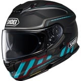 Shoei GT-Air 3 Discipline, Integralhelm - Matt Schwarz/Türkis/Rot - L