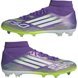 adidas F50 League Mid FG/MG Purple Rush / Cloud White / Lucid Lemon 45 1/3