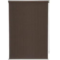 Ondeco Rollo Tageslicht Wand-Deckenmontage Design Cool Sichtschutz Seitenzugrollo Sonnenschutz Größe: 160x160 cm, Farbvariante: Braun
