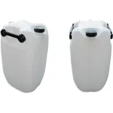 2 x 60 Liter Kanister Wasserkanister Camping & Outdoor natur 3 Griffe (2x60 Knn 3G)