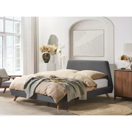 Beliani Polsterbett 180 x 200 cm Grau