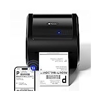 Phomemo D520BT Bluetooth Etikettendrucker - DHL Etikettendrucker für Etiketten 4X6, Thermodrucker für Barcode Versandetiketten Kompatibel mit Ebay,Amazon,Etsy,Shopify, UPS,FedEx etc, Schwarz