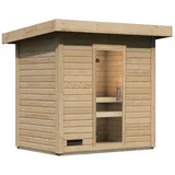 Karibu Gartensauna Saunahaus Caapi 2 Energiesparende Saunatür Ohne Ofen