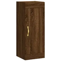 vidaXL Wandschrank Braun Eichen-optik 34,5x34x90 Cm Holzwerkstoff Vidaxl