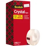 Scotch Crystal Clear 600 19 mm x 33 m 7 Rollen + GRATIS 1 Rollen