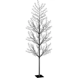 vidaXL Weihnachtsbaum 1200 LEDs Blaues Licht Kirschblüten 400 cm