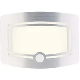 Lunartec 2-stufige Batterie-LED-Wandleuchte, Bewegungs- & Lichtsensor, 40 lm