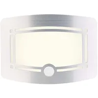 Lunartec 2-stufige Batterie-LED-Wandleuchte, Bewegungs- & Lichtsensor, 40 lm