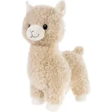 HEUNEC Lama stehend groß 28 cm Braun