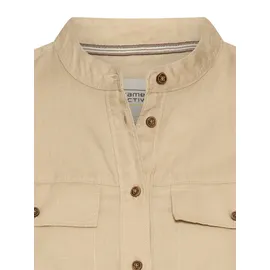 CAMEL ACTIVE Bluse mit Stehkragen und Knopfleiste Sand M
