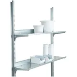 Biohort Regalböden 24,5 x 72 cm 4er Set Silber